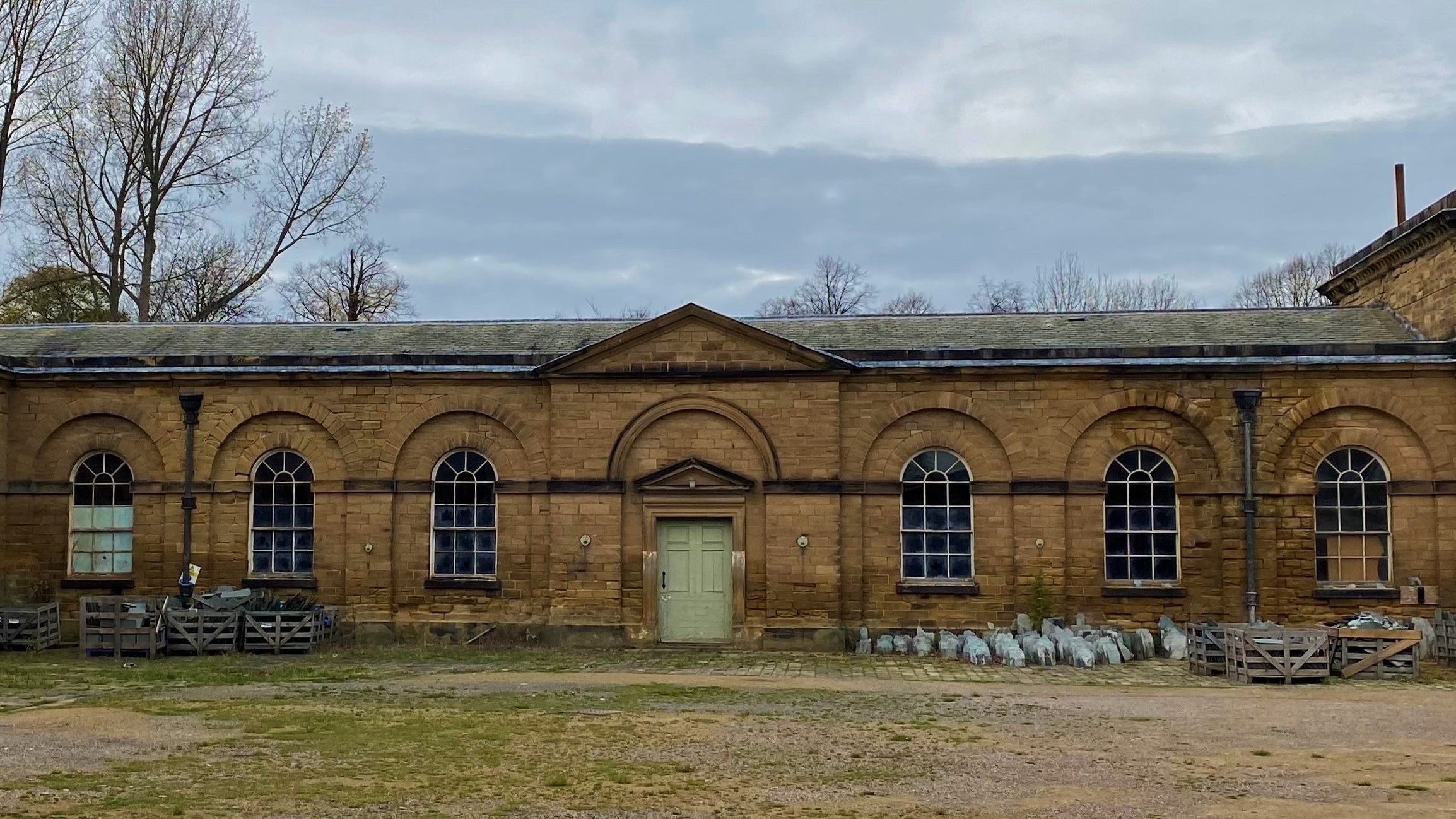 Exterior of the stable block.