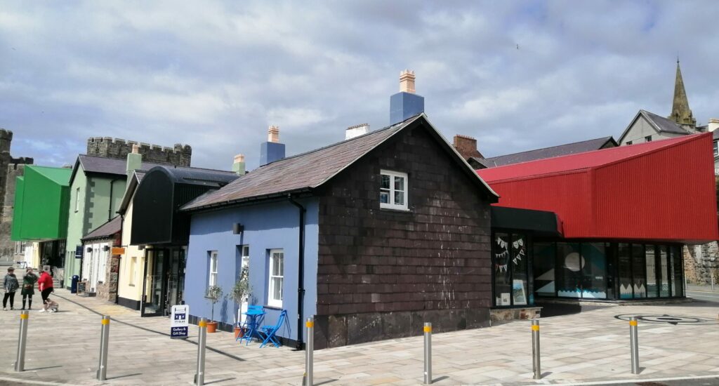 Colourful buildings in Caernarfon